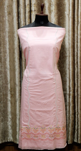 Light Pink Full Suit With Malmal Tie Dye Dupatta-1467