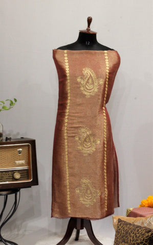 Maroon Full Suit With Same Colour Chinon Chiffon Dupatta-1654