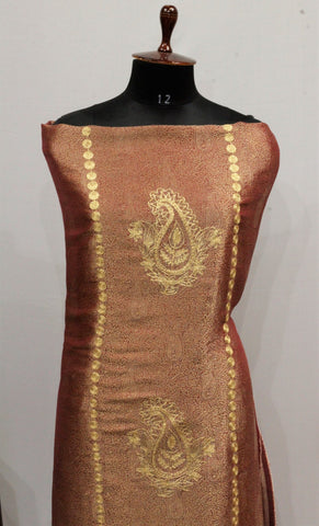 Maroon Full Suit With Same Colour Chinon Chiffon Dupatta-1654