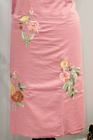 Onion Pink Full Suit With Pure Chiffon Tie Dye Dupatta-1677