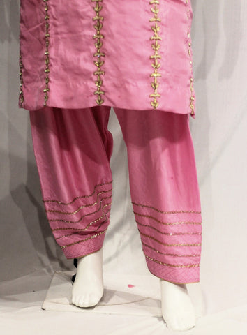 Pink Full Suit With Cream Dupatta-1715