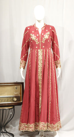 Onion Pink Long Dress-1740