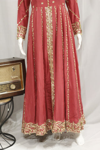 Onion Pink Long Dress-1740