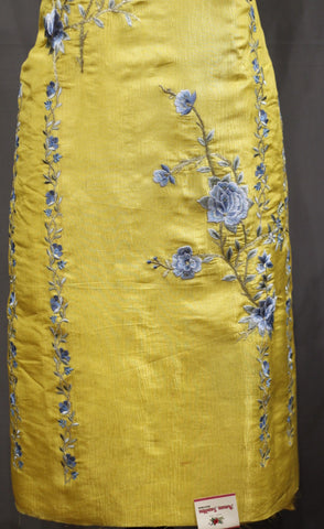 Mustard Yellow Full Suit With Chinon Chiffon Tie Dye Dupatta-1753