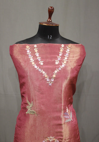 Onion Pink Full Suit With Light Peach Dupatta-1754