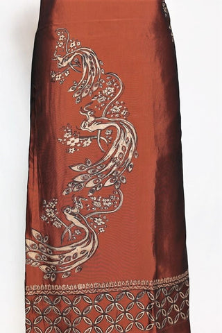 Brown Full Suit With Printed Georgette Chiffon Dupatta-1392