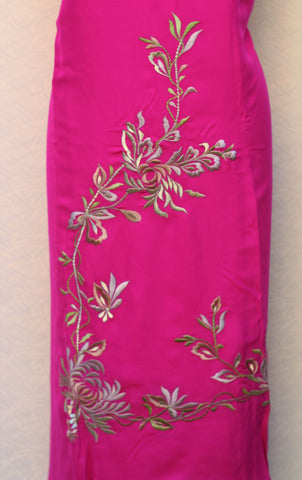 Pink Full Suit With Mouse Georgette Chiffon Dupatta