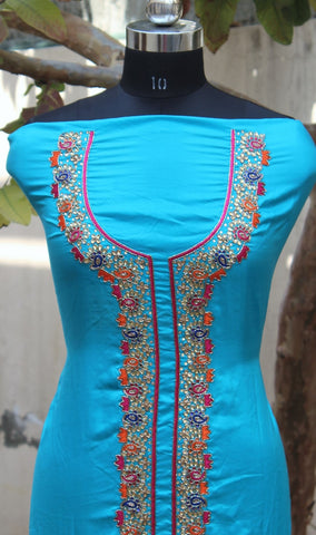 Firoji Full Suit With Same Colour or Contrast Dupatta