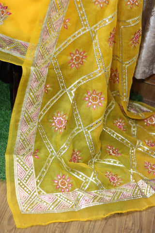 Mustard Yellow Full Suit With Same Colour Dupatta-1268