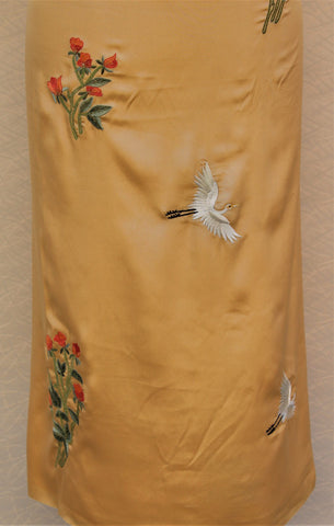 Golden Full Suit With Tabbi Silk Tie Dye Dupatta