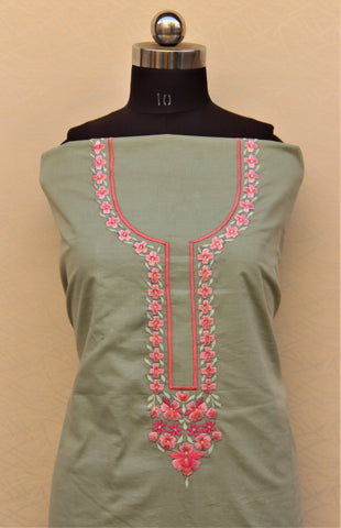 Pista Green Full Suit With Same Colour Dupatta