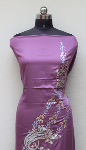 Light Purple Full Suit With Chanderi Kota Tie Dye Dupatta